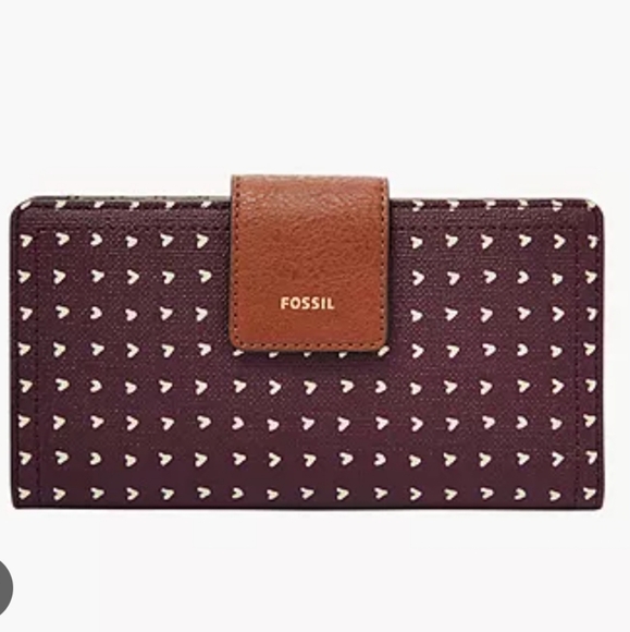 Fossil Women's Wallet in Brown and Purple - Picture 1 of 4